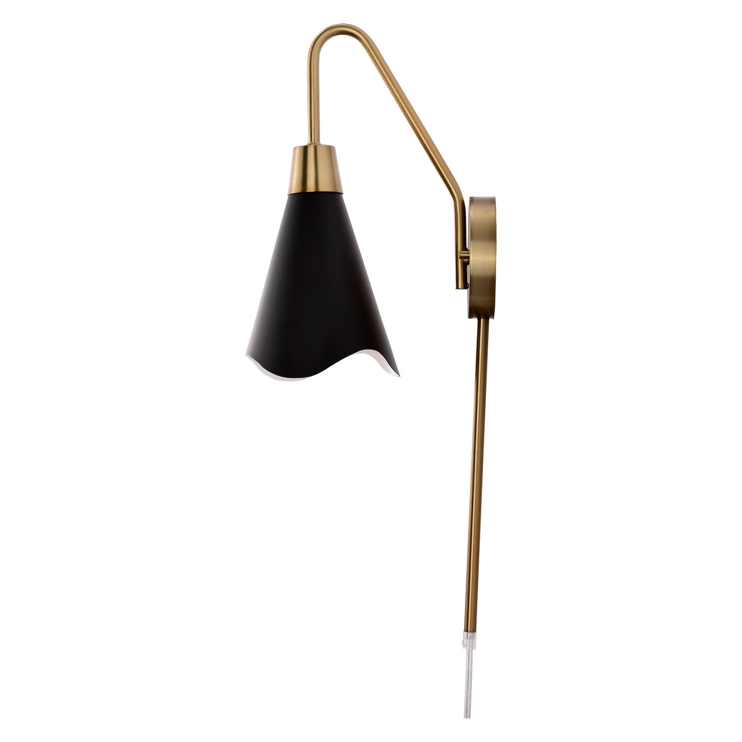 Nuvo Lighting - 60-7467 - One Light Wall Sconce - Tango - Matte Black / Burnished Brass