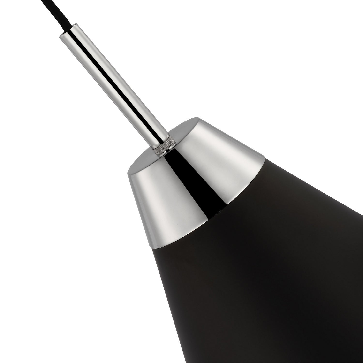 Nuvo Lighting - 60-7475 - One Light Pendant - Tango - Matte Black / Polished Nickel