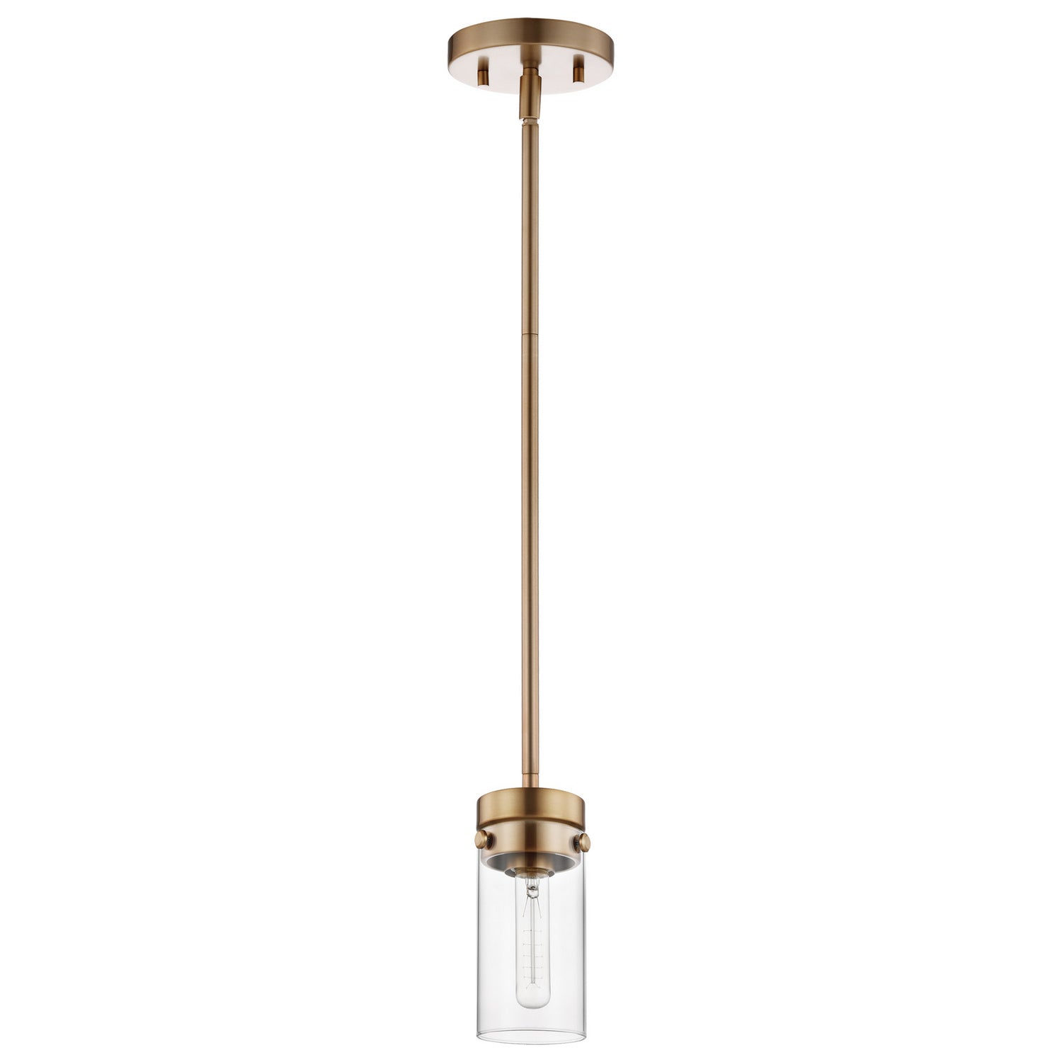 Nuvo Lighting - 60-7529 - One Light Mini Pendant - Intersection - Burnished Brass