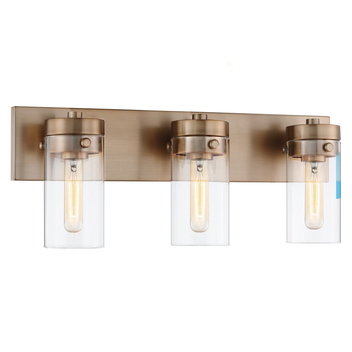 Nuvo Lighting - 60-7533 - Three Light Vanity - Intersection - Burnished Brass