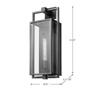 Nuvo Lighting - 60-7545 - One Light Wall Lantern - Exhibit - Matte Black