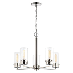 Nuvo Lighting - 60-7635 - Five Light Chandelier - Intersection - Polished Nickel