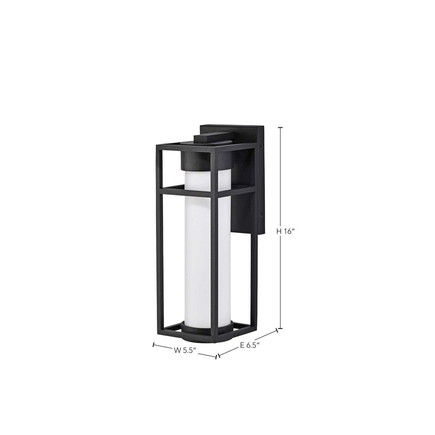 Nuvo Lighting - 62-1611 - LED Wall Lantern - Ledges - Matte Black