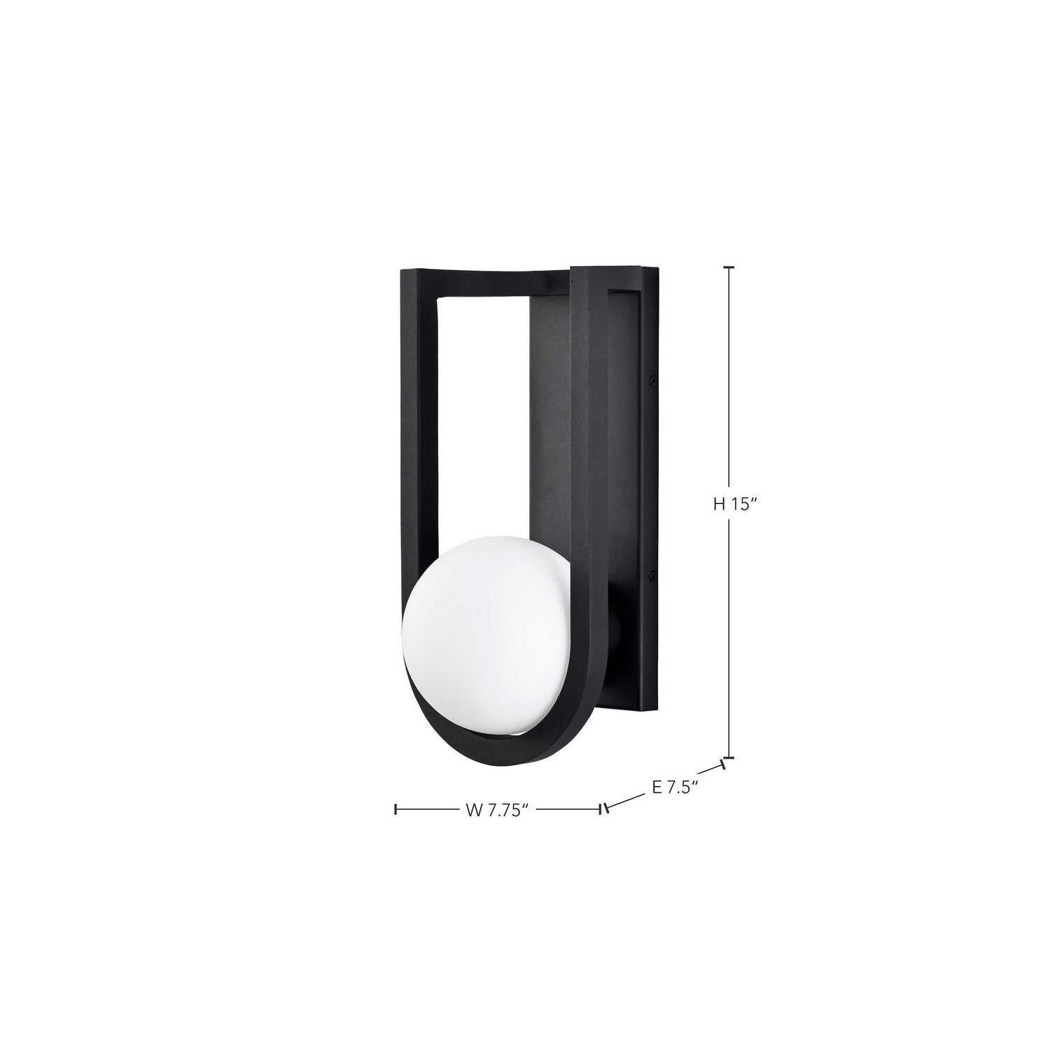 Nuvo Lighting - 62-1620 - LED Wall Lantern - Cradle - Matte Black
