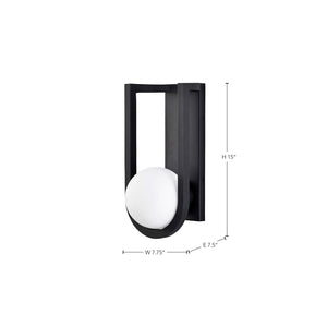 Nuvo Lighting - 62-1620 - LED Wall Lantern - Cradle - Matte Black