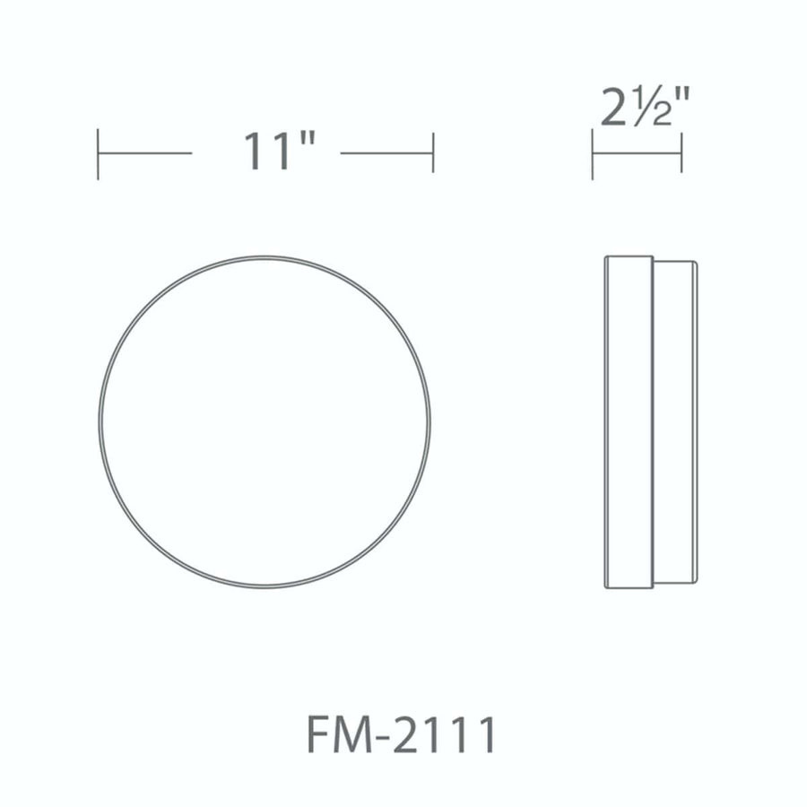 Modern Forms - FM-2111-27-BK - LED Flush Mount - Circa - Black