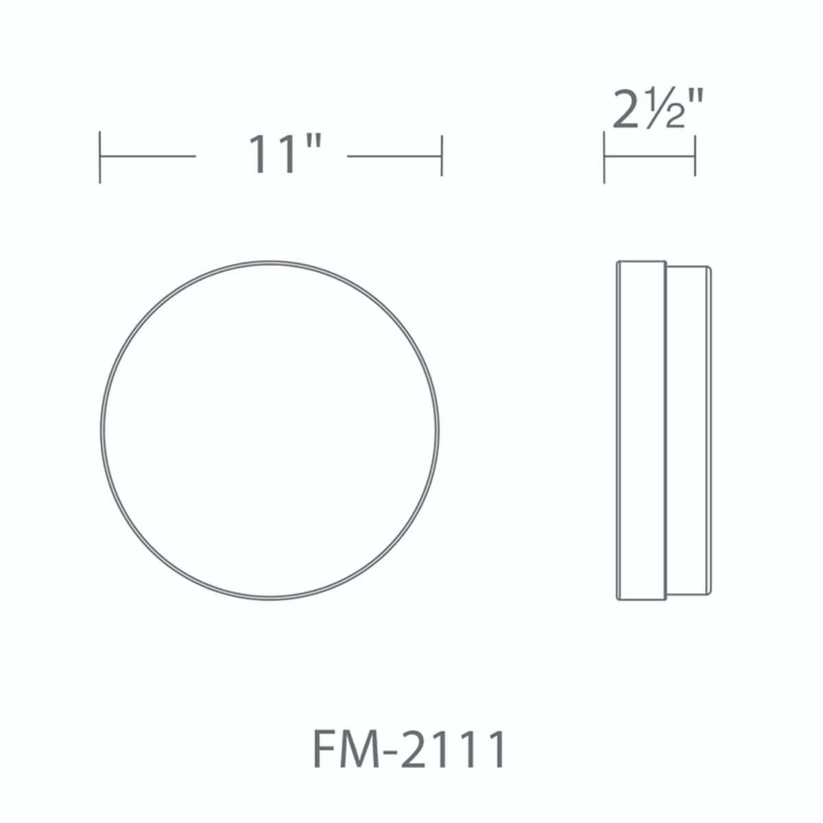 Modern Forms - FM-2111-35-BK - LED Flush Mount - Circa - Black