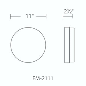Modern Forms - FM-2111-35-BK - LED Flush Mount - Circa - Black