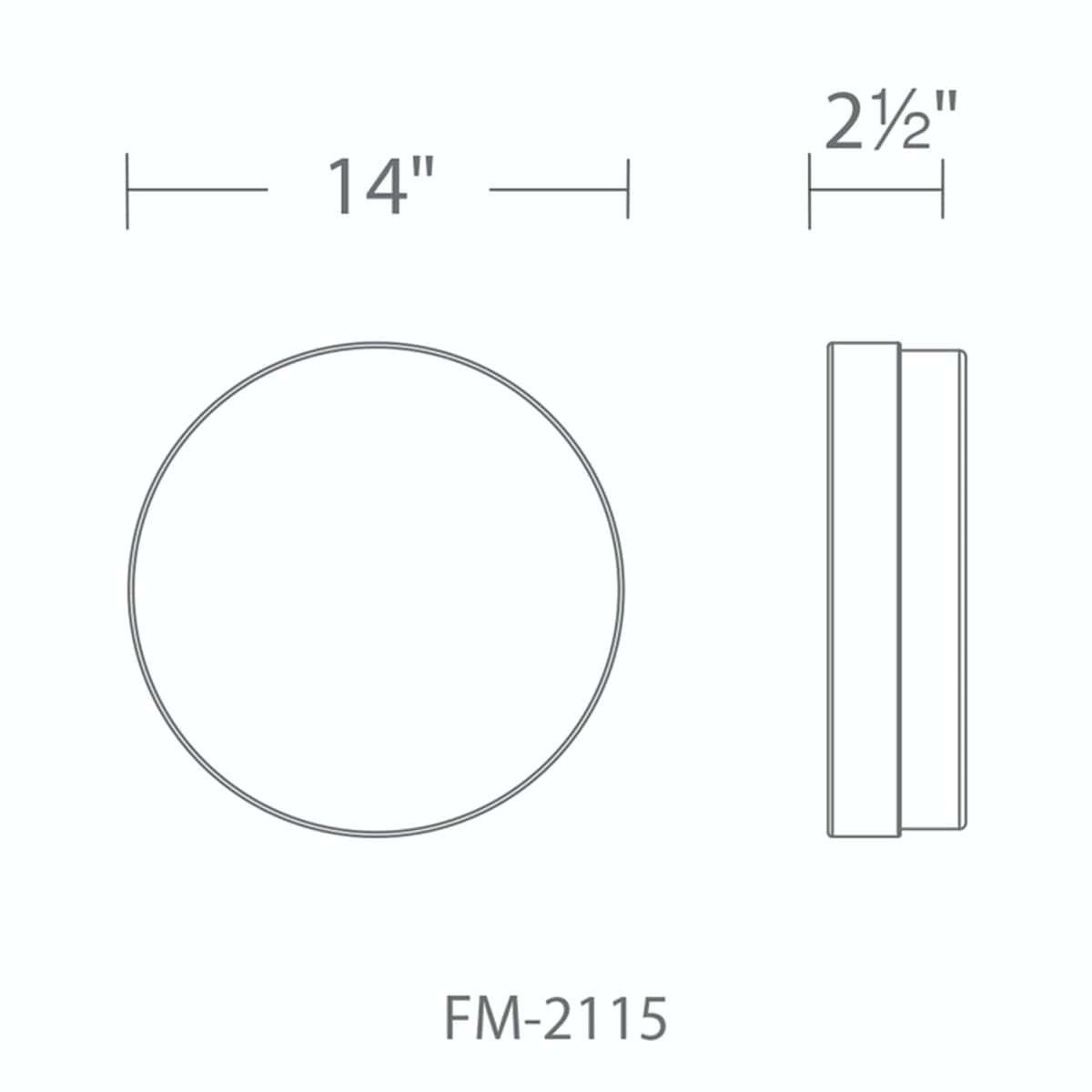 Modern Forms - FM-2115-35-BK - LED Flush Mount - Circa - Black