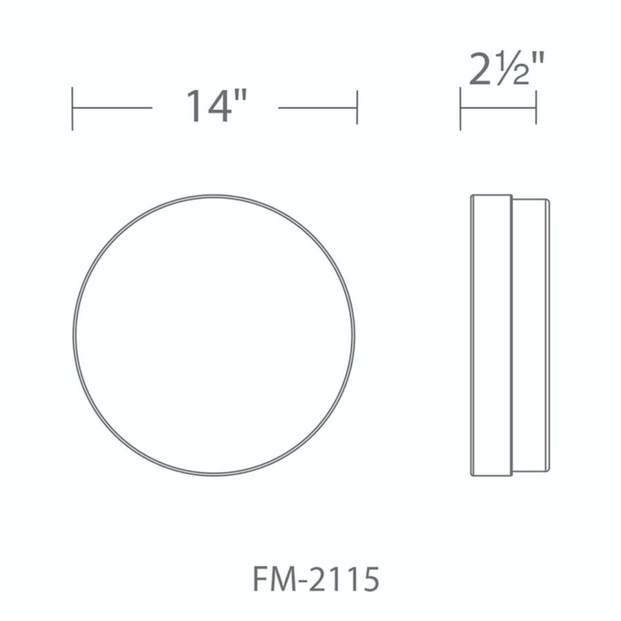 Modern Forms - FM-2115-35-TT - LED Flush Mount - Circa - Titanium