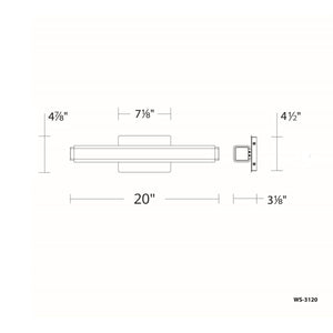 Modern Forms - WS-3120-35-BR - LED Bath Vanity - Vogue - Brushed Brass