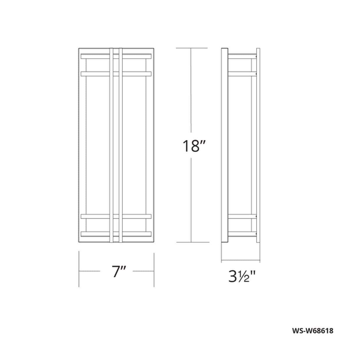 Modern Forms - WS-W68618-35-SS - LED Outdoor Wall Sconce - Skyscraper - Stainless Steel