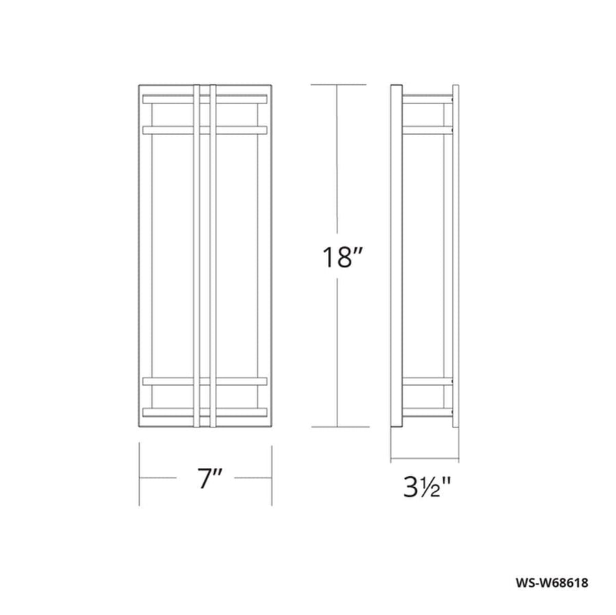 Modern Forms - WS-W68618-35-SS - LED Outdoor Wall Sconce - Skyscraper - Stainless Steel