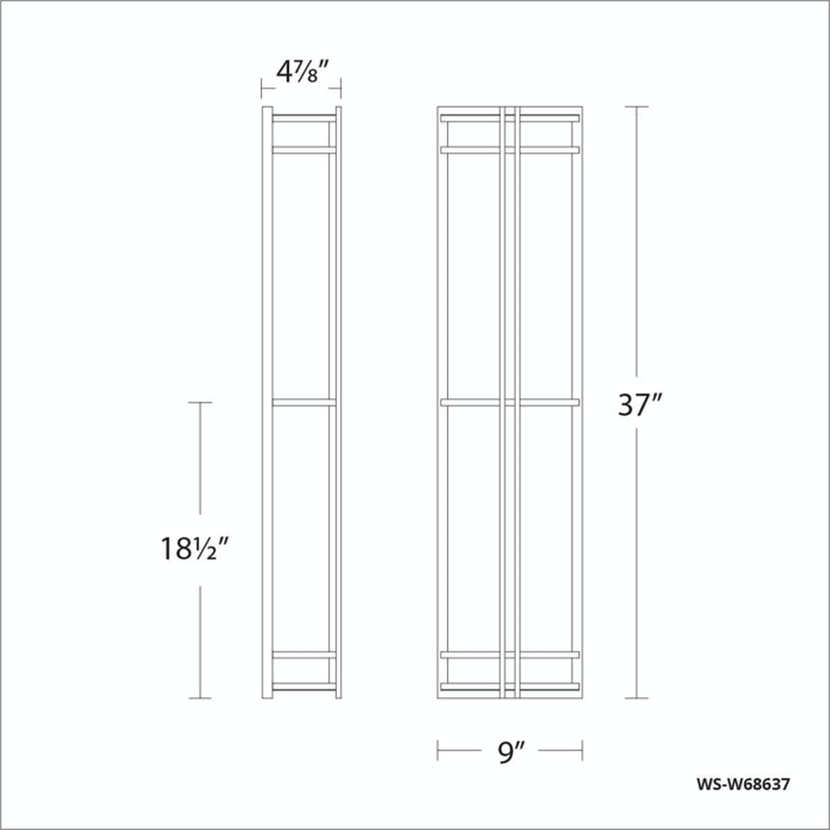 Modern Forms - WS-W68637-35-SS - LED Outdoor Wall Sconce - Skyscraper - Stainless Steel