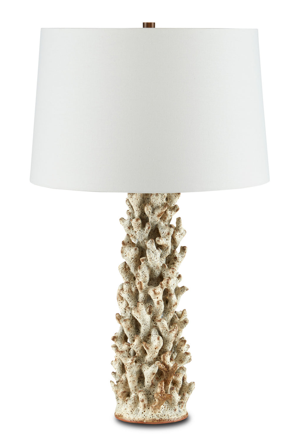 Currey and Company - 6000-0743 - One Light Table Lamp - Staghorn - Sunken White