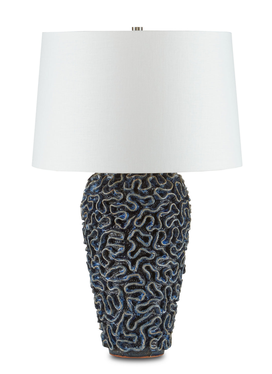 Currey and Company - 6000-0745 - One Light Table Lamp - Milos - Blue