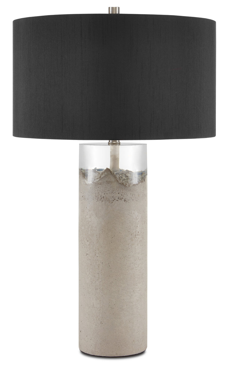 Currey and Company - 6000-0751 - One Light Table Lamp - Edfu - Concrete/Clear