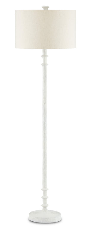 Currey and Company - 8000-0106 - One Light Floor Lamp - Gallo - Antique White