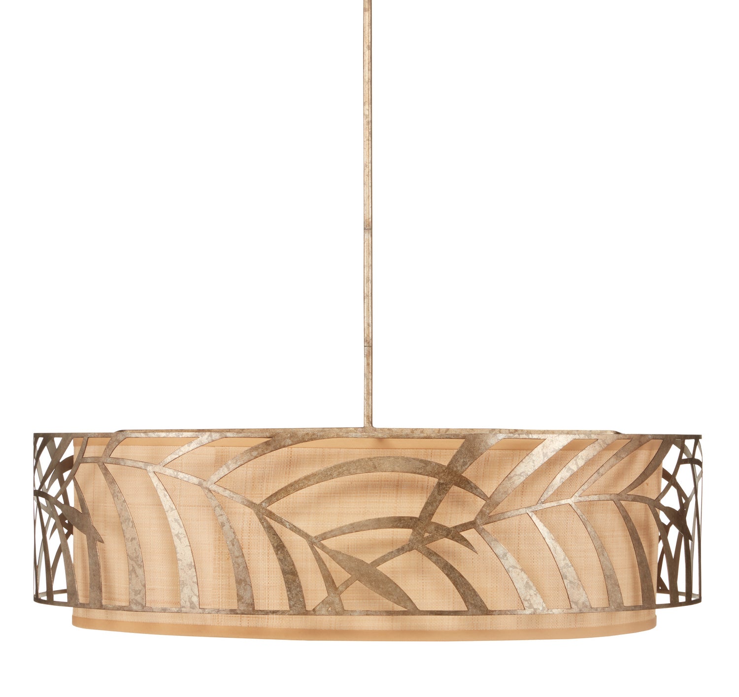 Currey and Company - 9000-0837 - Six Light Chandelier - Idris - Light Pyrite Bronze/Smokewood