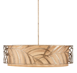 Currey and Company - 9000-0837 - Six Light Chandelier - Idris - Light Pyrite Bronze/Smokewood