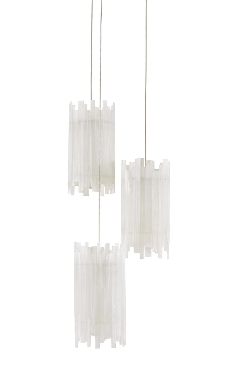 Currey and Company - 9000-0882 - Three Light Pendant - Escenia - Frosted White