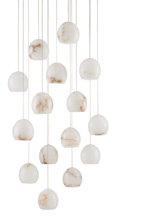 Currey and Company - 9000-0898 - 15 Light Pendant - Lazio - White