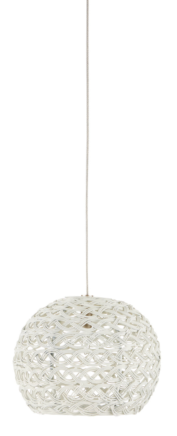 Currey and Company - 9000-0909 - One Light Pendant - Piero - Sugar White