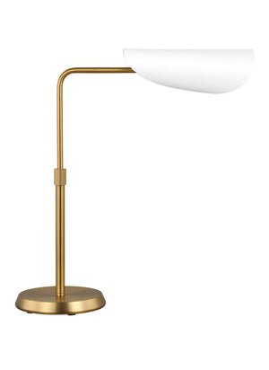 Visual Comfort Studio - AET1011BBSMWT1 - One Light Table Lamp - Tresa - Matte White and Burnished Brass