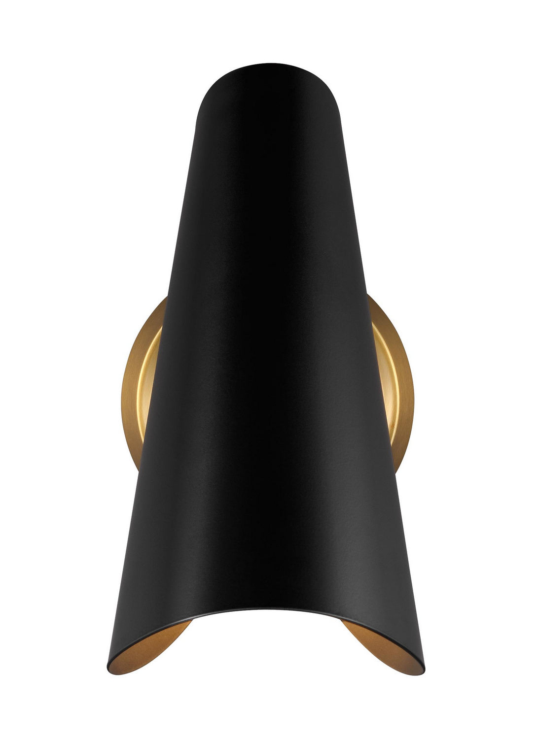 Visual Comfort Studio - AEW1001BBSMBK - One Light Wall Sconce - Tresa - Midnight Black and Burnished Brass