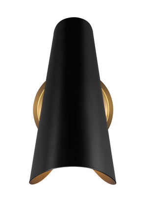 Visual Comfort Studio - AEW1001BBSMBK - One Light Wall Sconce - Tresa - Midnight Black and Burnished Brass