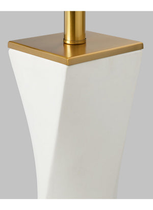 Visual Comfort Studio - CT1211WL1 - One Light Table Lamp - Lagos - White Leather