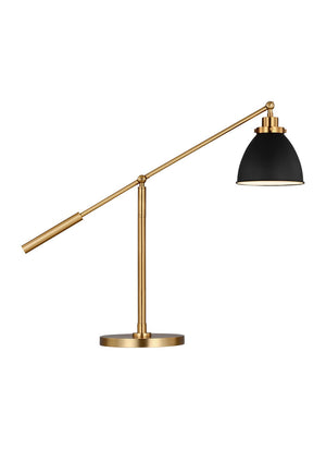 Visual Comfort Studio - CT1101MBKBBS1 - One Light Desk Lamp - Wellfleet - Midnight Black and Burnished Brass