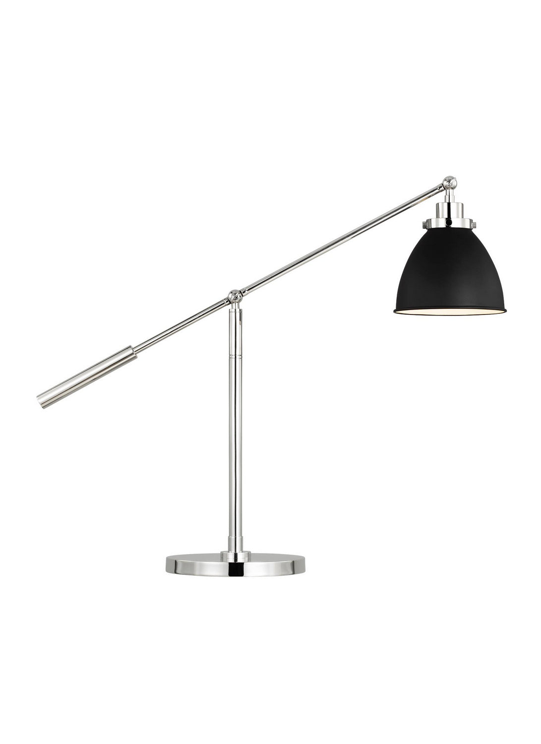 Visual Comfort Studio - CT1101MBKPN1 - One Light Desk Lamp - Wellfleet - Midnight Black and Polished Nickel