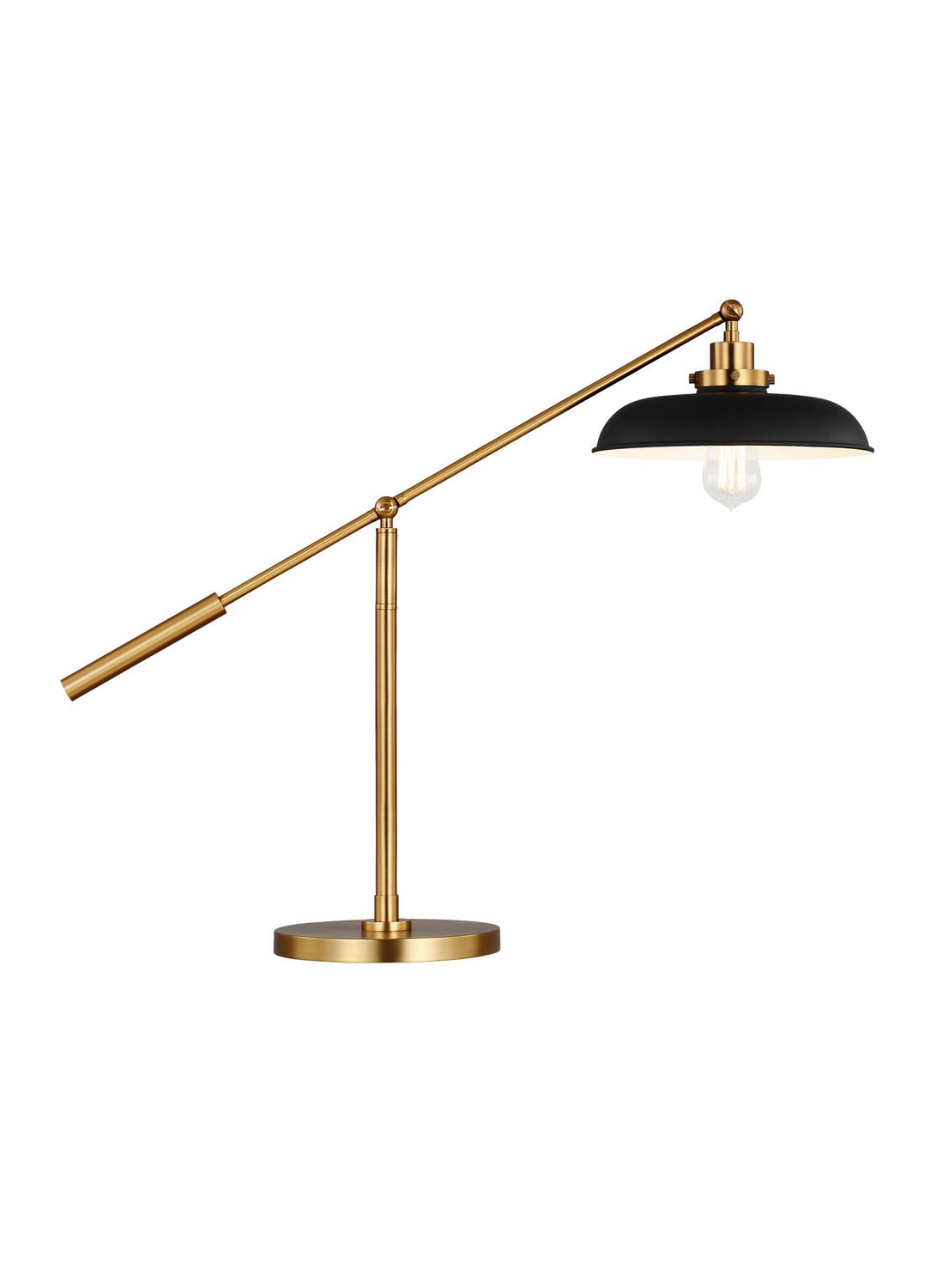 Visual Comfort Studio - CT1111MBKBBS1 - One Light Desk Lamp - Wellfleet - Midnight Black and Burnished Brass