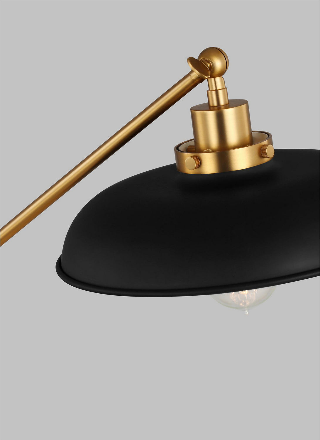 Visual Comfort Studio - CT1111MBKBBS1 - One Light Desk Lamp - Wellfleet - Midnight Black and Burnished Brass