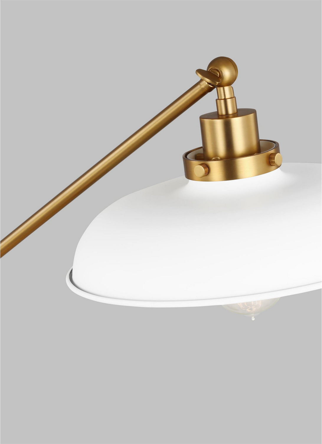 Visual Comfort Studio - CT1111MWTBBS1 - One Light Desk Lamp - Wellfleet - Matte White and Burnished Brass