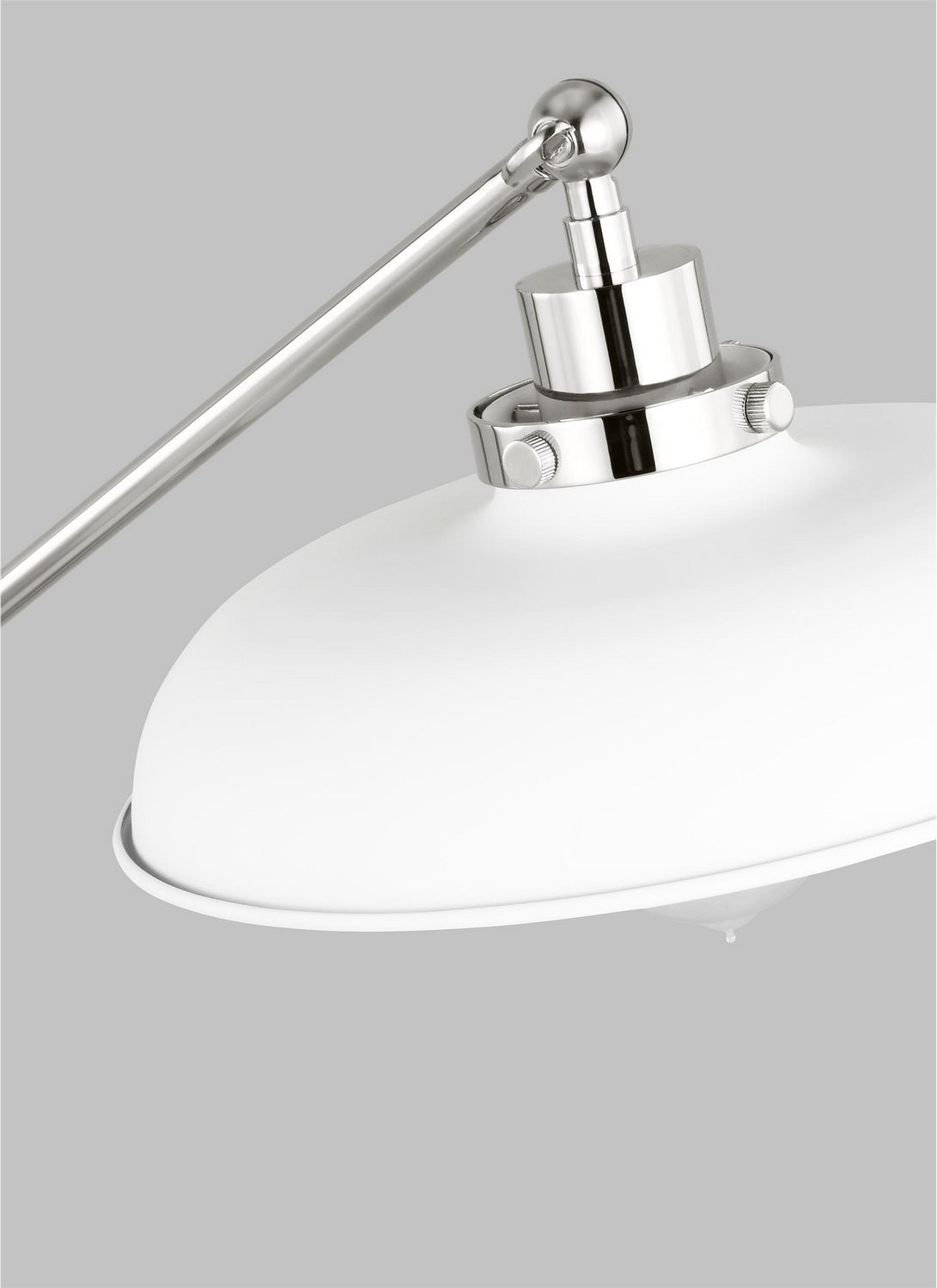 Visual Comfort Studio - CT1111MWTPN1 - One Light Desk Lamp - Wellfleet - Matte White and Polished Nickel