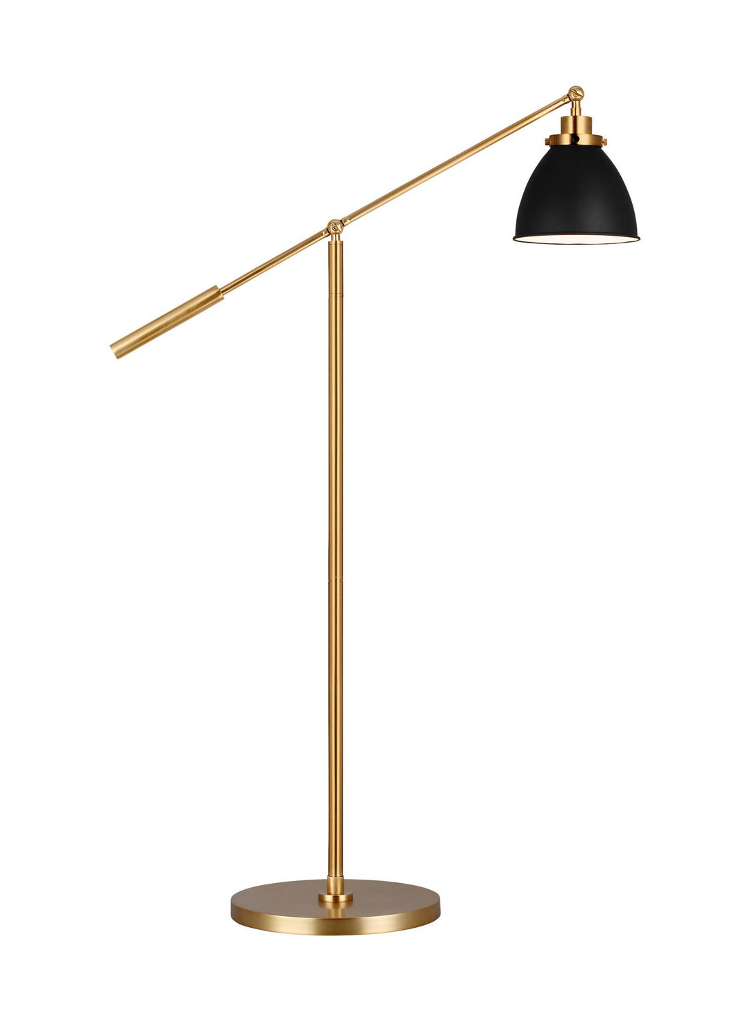 Visual Comfort Studio - CT1131MBKBBS1 - One Light Floor Lamp - Wellfleet - Midnight Black and Burnished Brass