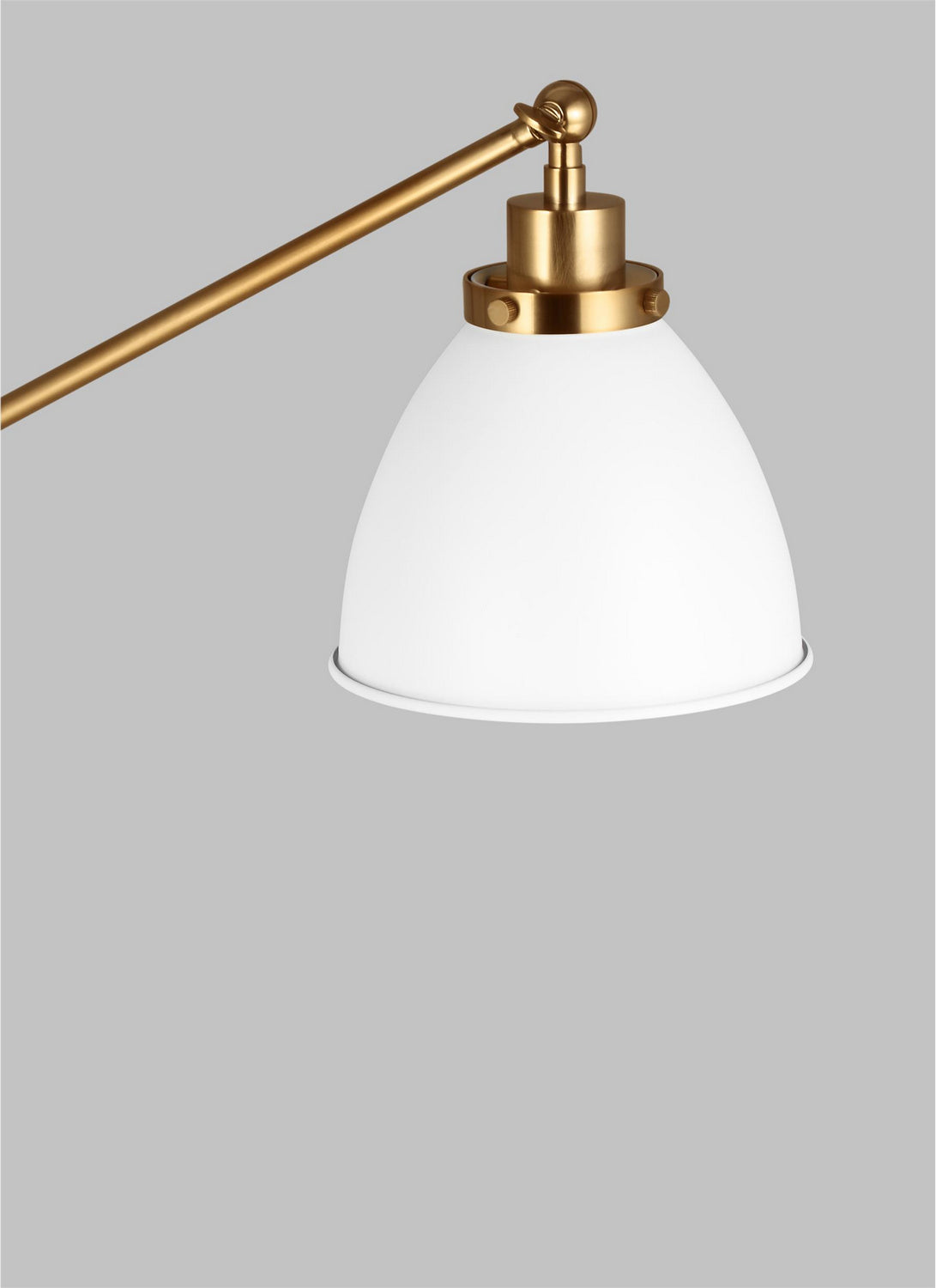 Visual Comfort Studio - CT1131MWTBBS1 - One Light Floor Lamp - Wellfleet - Matte White and Burnished Brass