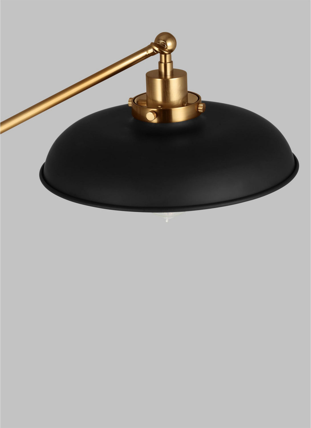 Visual Comfort Studio - CT1141MBKBBS1 - One Light Floor Lamp - Wellfleet - Midnight Black and Burnished Brass