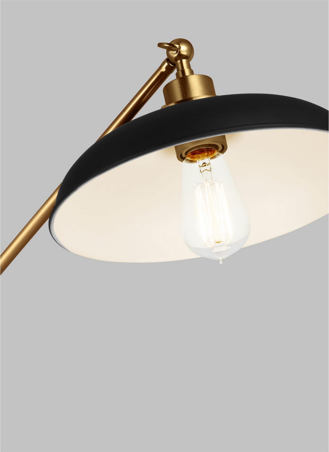 Visual Comfort Studio - CT1141MBKBBS1 - One Light Floor Lamp - Wellfleet - Midnight Black and Burnished Brass