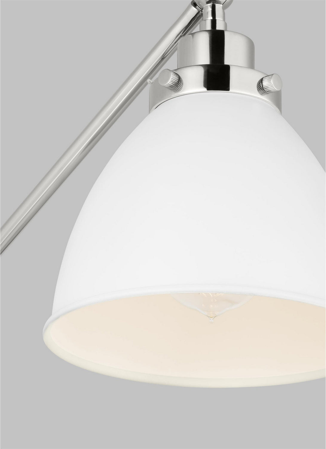 Visual Comfort Studio - CW1131MWTPN - One Light Wall Sconce - Wellfleet - Matte White and Polished Nickel