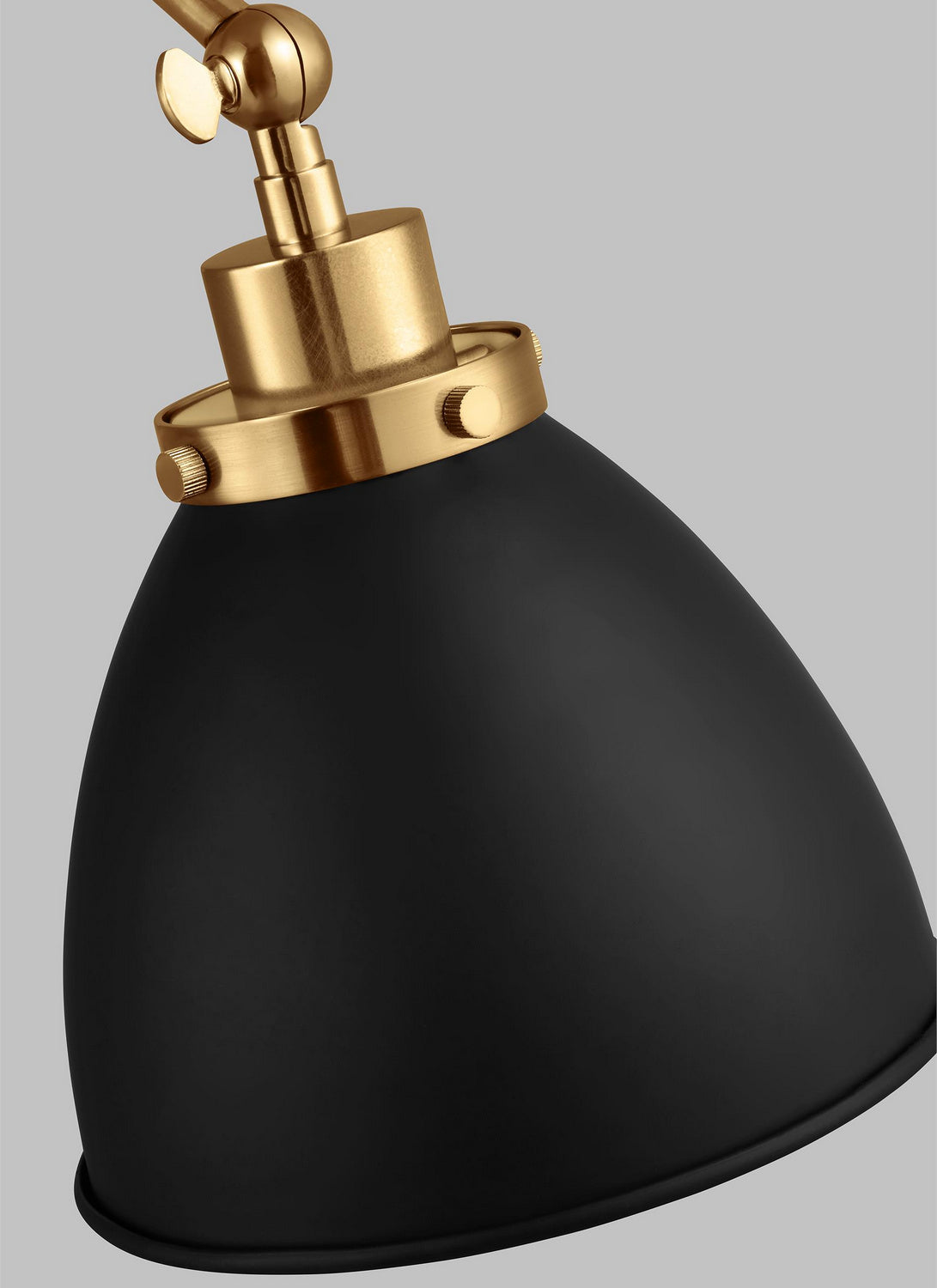 Visual Comfort Studio - CW1161MBKBBS - One Light Wall Sconce - Wellfleet - Midnight Black and Burnished Brass