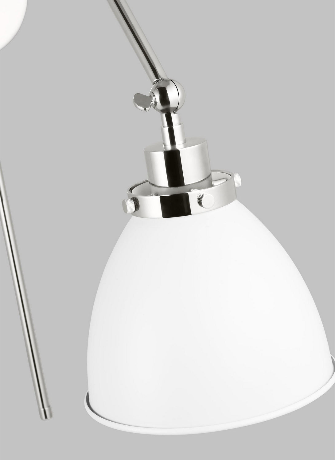 Visual Comfort Studio - CW1161MWTPN - One Light Wall Sconce - Wellfleet - Matte White and Polished Nickel