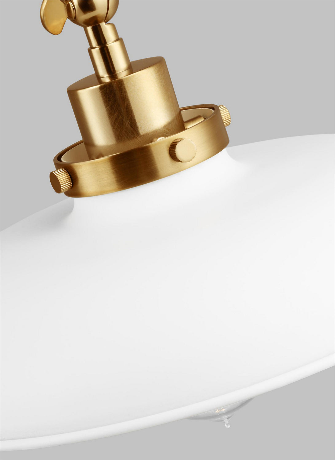 Visual Comfort Studio - CW1171MWTBBS - One Light Wall Sconce - Wellfleet - Matte White and Burnished Brass