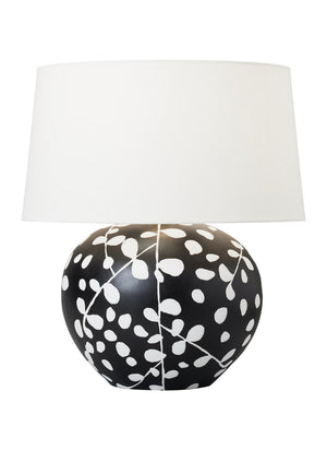 Visual Comfort Studio - HT1011WLBL1 - One Light Table Lamp - Nan - White Leather W Black Leather