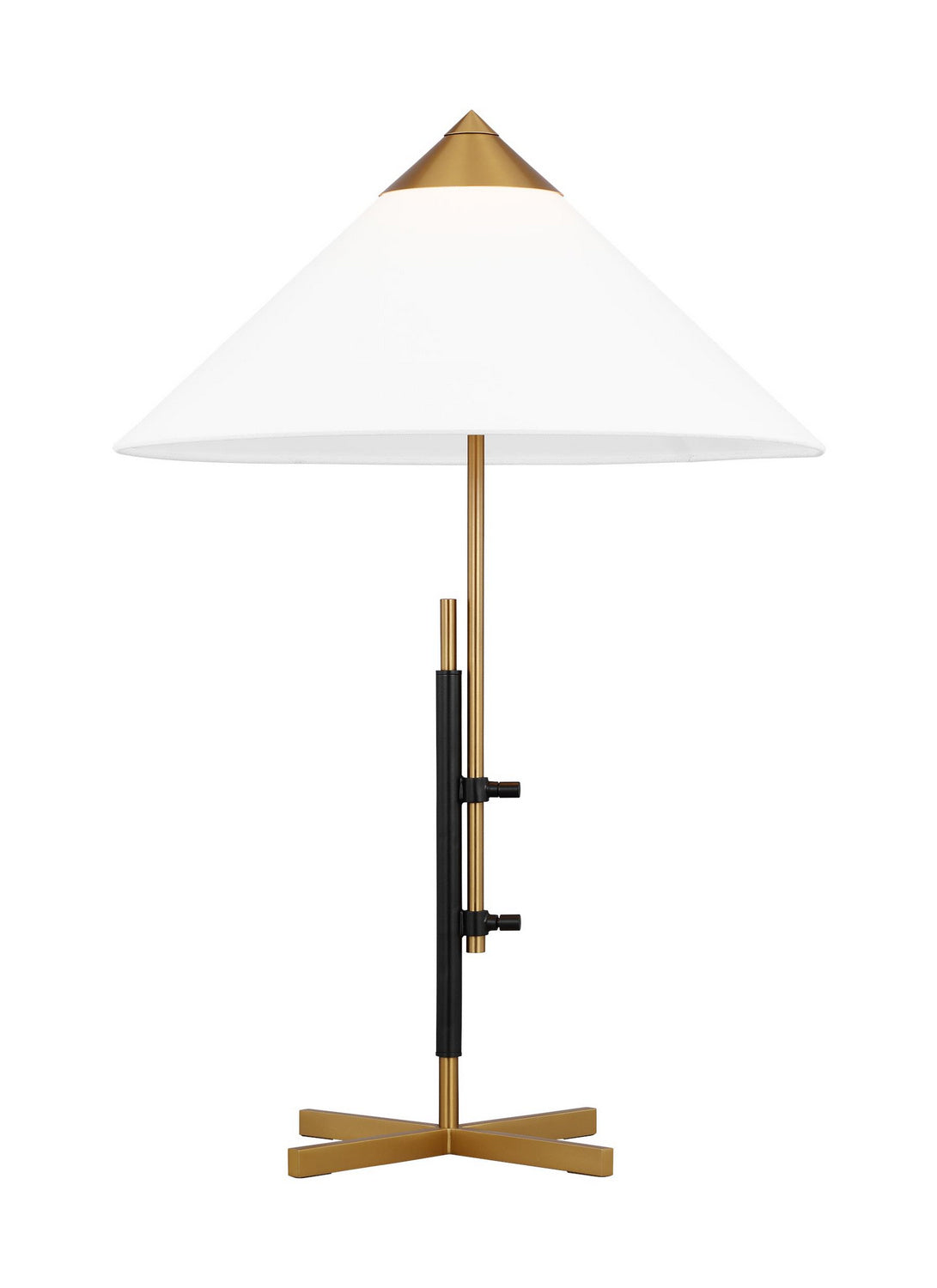 Visual Comfort Studio - KT1281BBSBNZ1 - One Light Table Lamp - Franklin - Burnished Brass and Deep Bronze