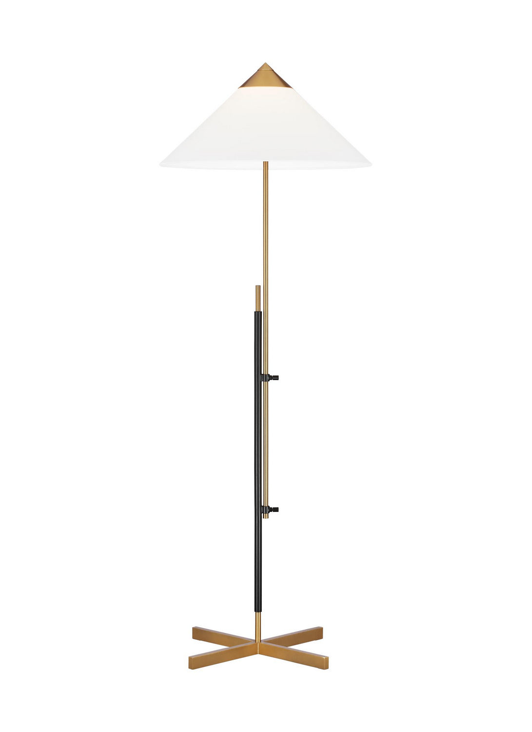 Visual Comfort Studio - KT1291BBSBNZ1 - One Light Floor Lamp - Franklin - Burnished Brass and Deep Bronze