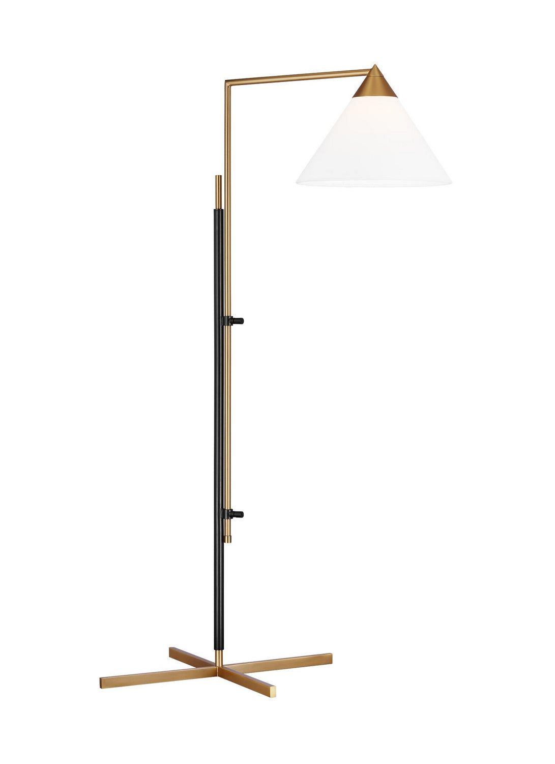 Visual Comfort Studio - KT1301BBSBNZ1 - One Light Floor Lamp - Franklin - Burnished Brass and Deep Bronze