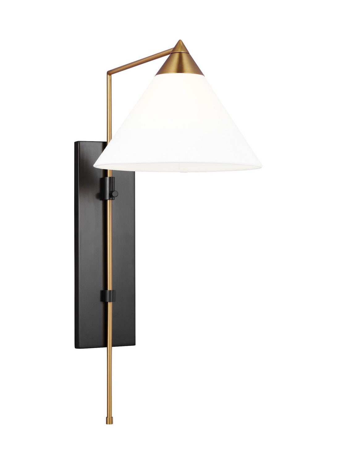 Visual Comfort Studio - KWL1121BBSBNZ - One Light Wall Sconce - Franklin - Burnished Brass and Deep Bronze